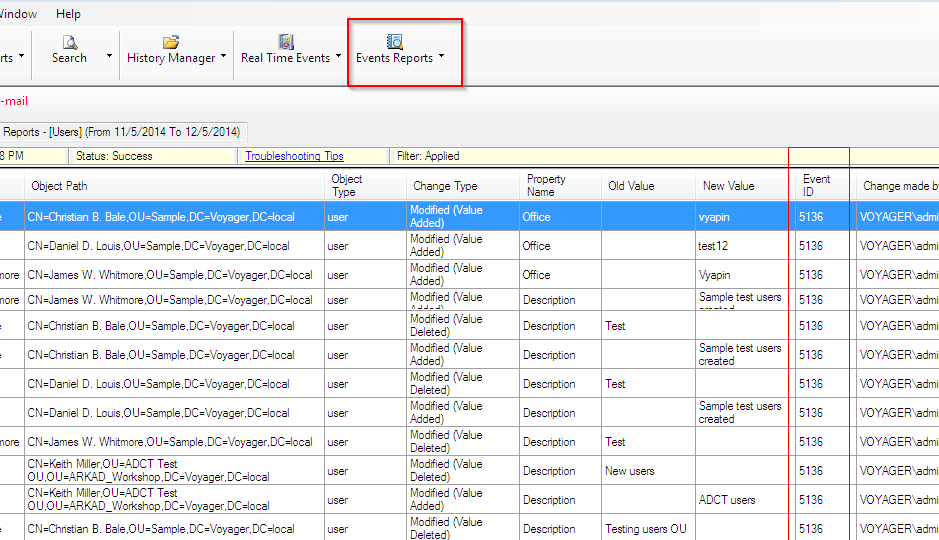 Active Directory Audit  - How to track and report Active Directory Events