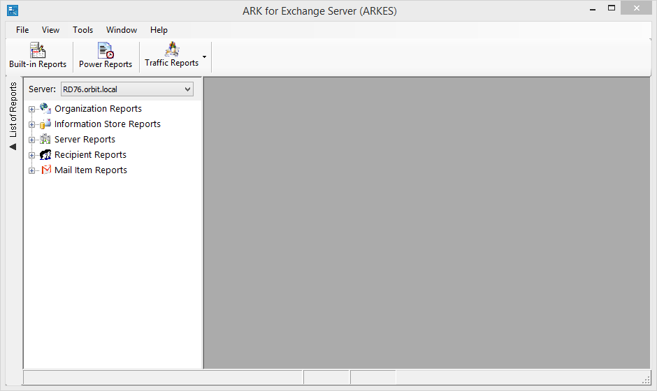 exchange server report