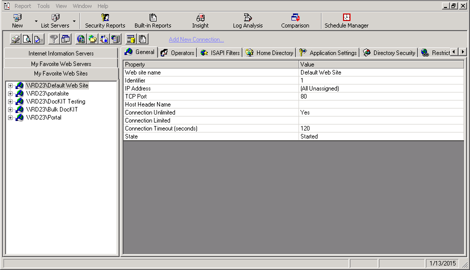 iis servers management