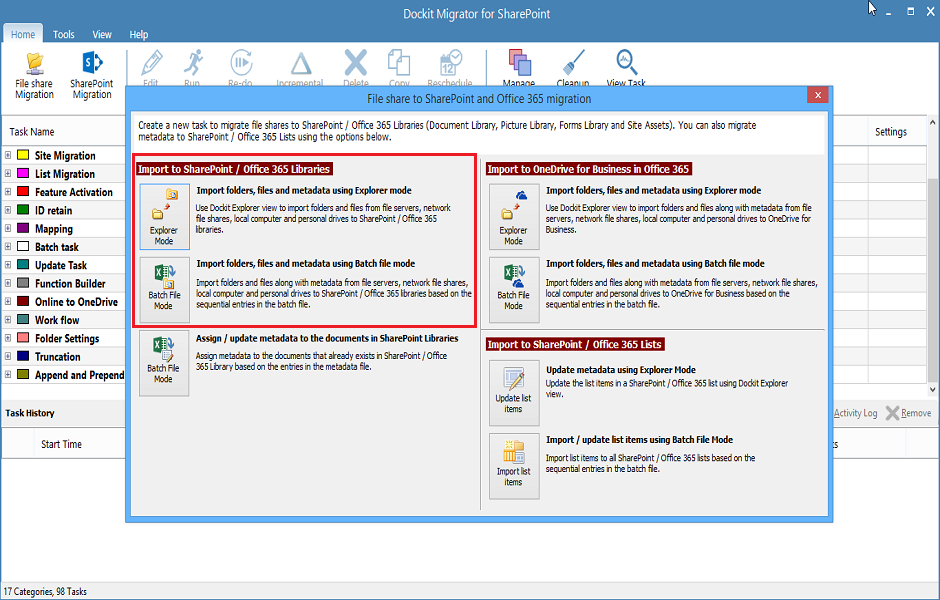 sharepoint migration software to import documents and metadata