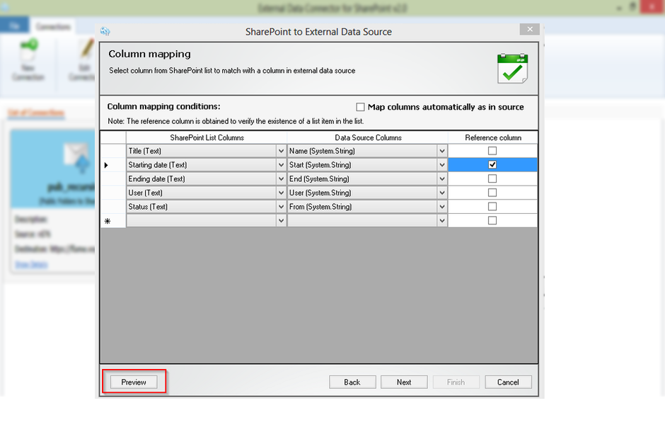 preview SharePoint import