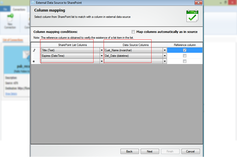 import external metadata SharePoint