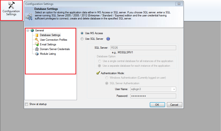 windows server configuration details