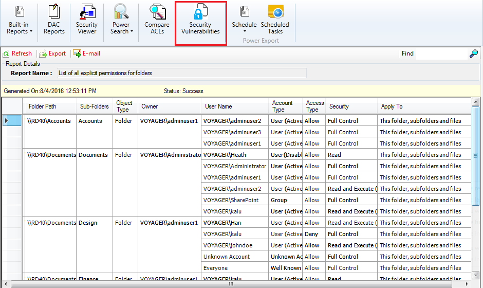 windows server security check