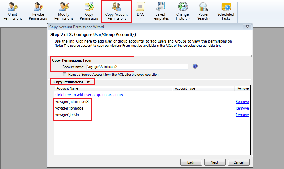 windows server copy permissions steps