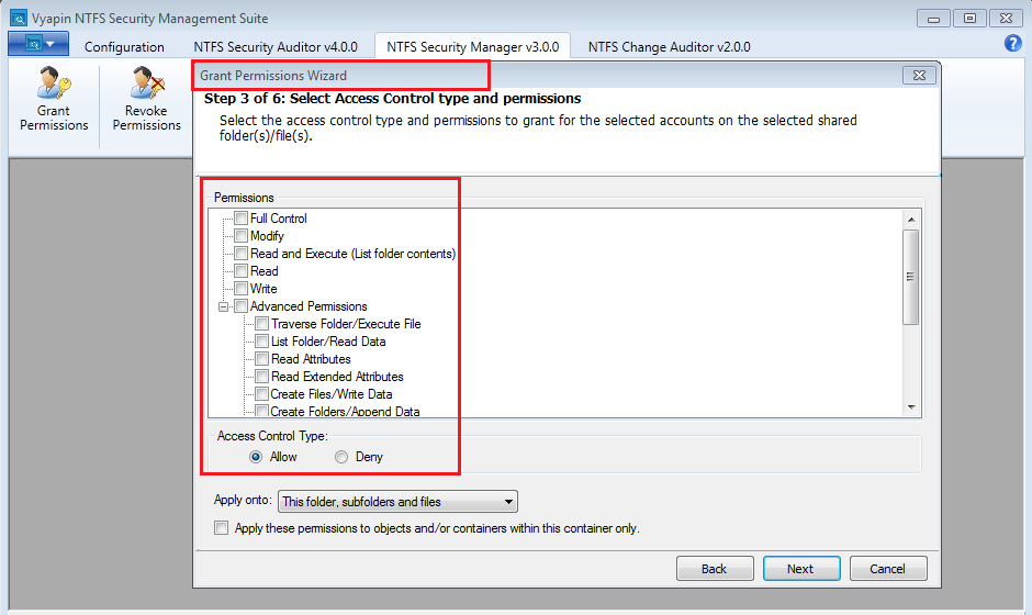 windows server apply permissions tool