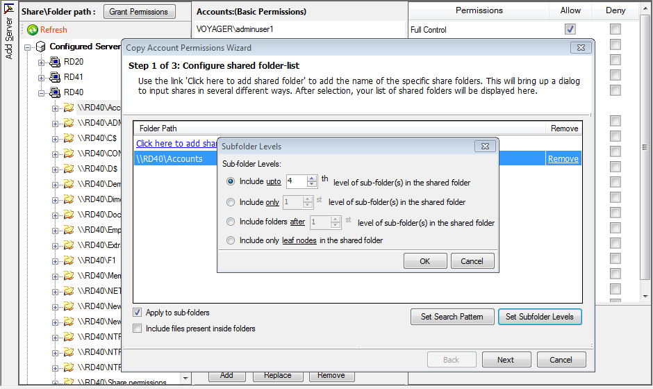 windows server ntfs permissions manager