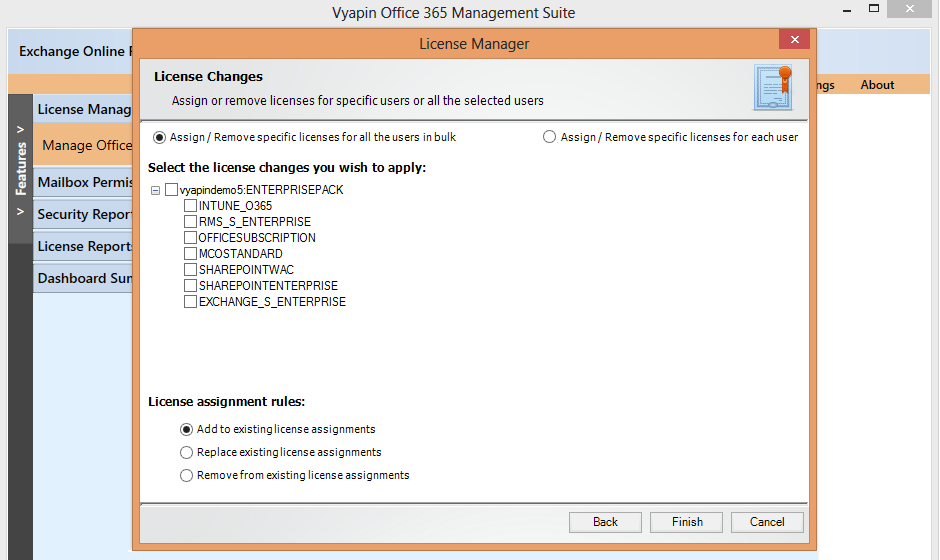 office 365 assign user licenses