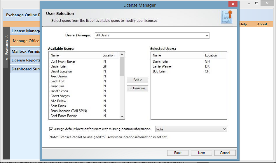 office 365 user license