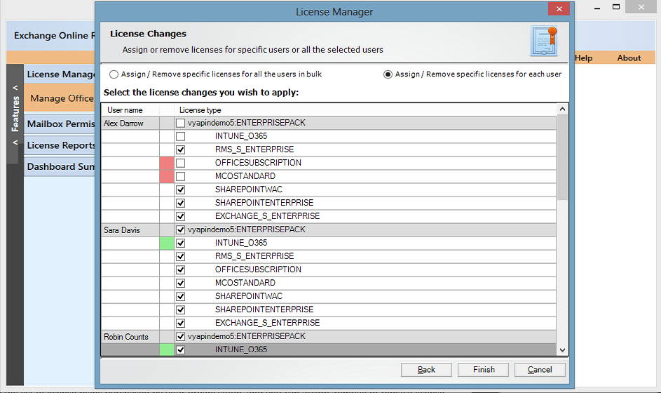 office 365 assign user licenses